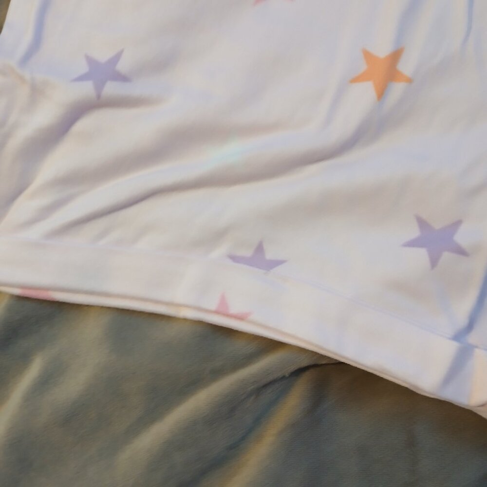 Roudelain Women's Star Printed Sleep Shorts SZ L NWT Pink - Picture 2 of 7
